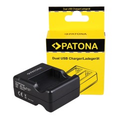 Podwójna szybka ładowarka PATONA f. Xiaomi Yi AZ13-2 AZ13-1 w tym. Kabel micro-USB