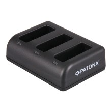 Potrójna ładowarka PATONA f. GoPro Hero 8 AHDBT-801 Hero 7 AHDBT-701 Hero 6 Hero 5 AHDBT-501 w komplecie. kabel Potrójna ładowarka PATONA f. GoPro Hero 8 AHDBT-801 Hero 7 AHDBT-701 Hero 6 Hero 5 AHDBT-501 w komplecie. kabel
