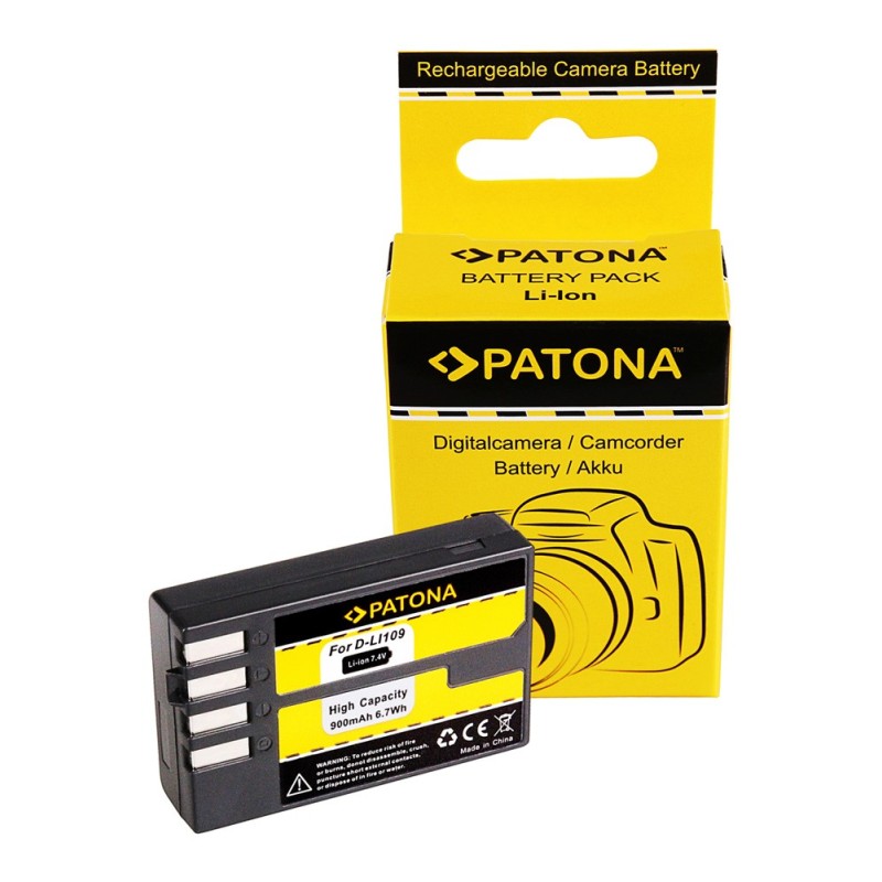 PATONA Bateria do Pentax D Li109 D-Li109 K30 K-50 K-500 K2 K-2 KR KR