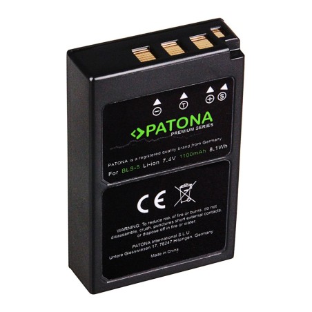 Bateria PATONA Premium do Olympus BLS5 E-P3 E-PL2 PEN E-PL3 E-PM1