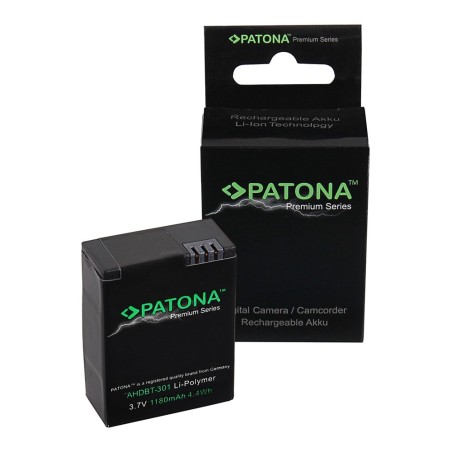 Bateria PATONA Premium do GoPro HD Hero 3+ AHDBT302 AHDBT301 AHDBT201
