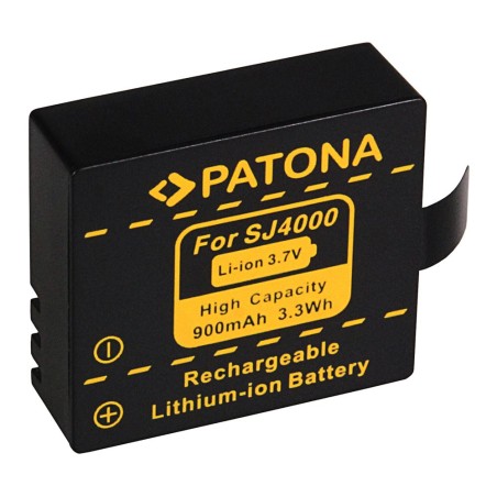 PATONA Bateria do SJCAM SJ4000 SubTig3 Rollei Actioncam 220 300 300 Plus 310 330 415 416 426