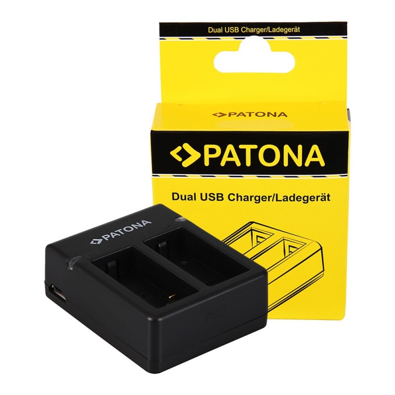 PATONA GoPro Hero 3 AHDBT-301 Podwójna ładowarka USB inkl. Kabel micro-USB