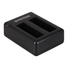 Podwójna ładowarka USB PATONA GoPro Hero 4 AHDBT-401 w komplecie. Kabel mini-USB