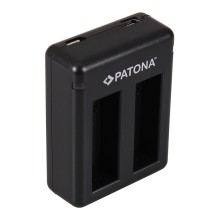 Podwójna ładowarka USB PATONA GoPro Hero 4 AHDBT-401 w komplecie. Kabel mini-USB