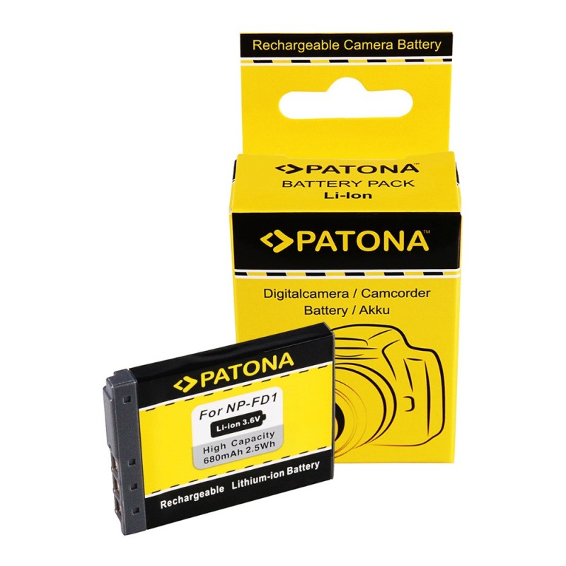 PATONA Bateria f. Sony DSC-T200 DSC-T70 DSC-T2 NP-BD1 NPBD1 NP-FD1