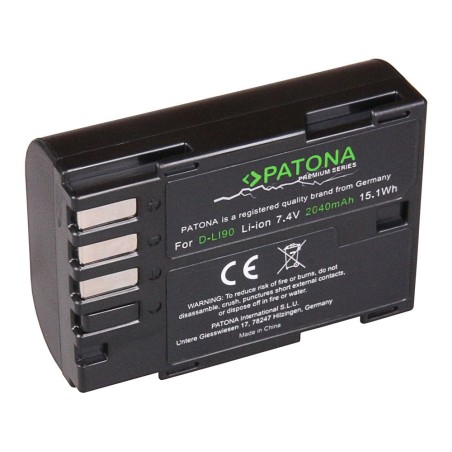 Bateria PATONA Premium do Pentax D-Li90 K01 K5 II IIs K645D K7