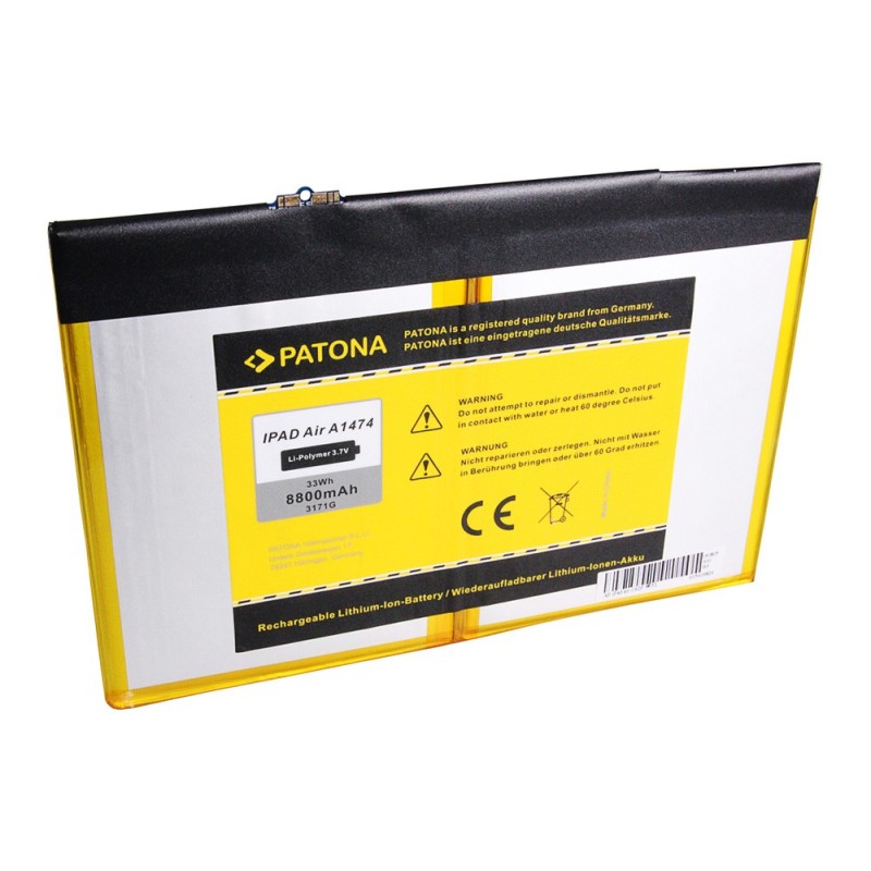 PATONA Bateria f. Apple IPAD 5 IPAD Air A1474 iPad 5 A1474 A1475 Air MD785LL/A PATONA Bateria f. Apple IPAD 5 IPAD Air A1474 iPad 5 A1474 A1475 Air MD785LL/A