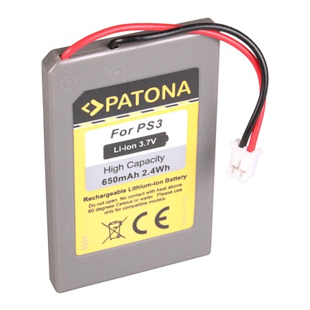 PATONA Bateria f. Sony Playstation 3 PS3 Playstation 3 CECHZC2E Sixaxis LIP1