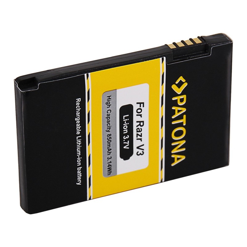 PATONA Bateria f. Motorola Razr V3 Lifestyle 285 Razr V3 Pebl U6 Razr V3 Prolife PATONA Bateria f. Motorola Razr V3 Lifestyle 285 Razr V3 Pebl U6 Razr V3 Prolife