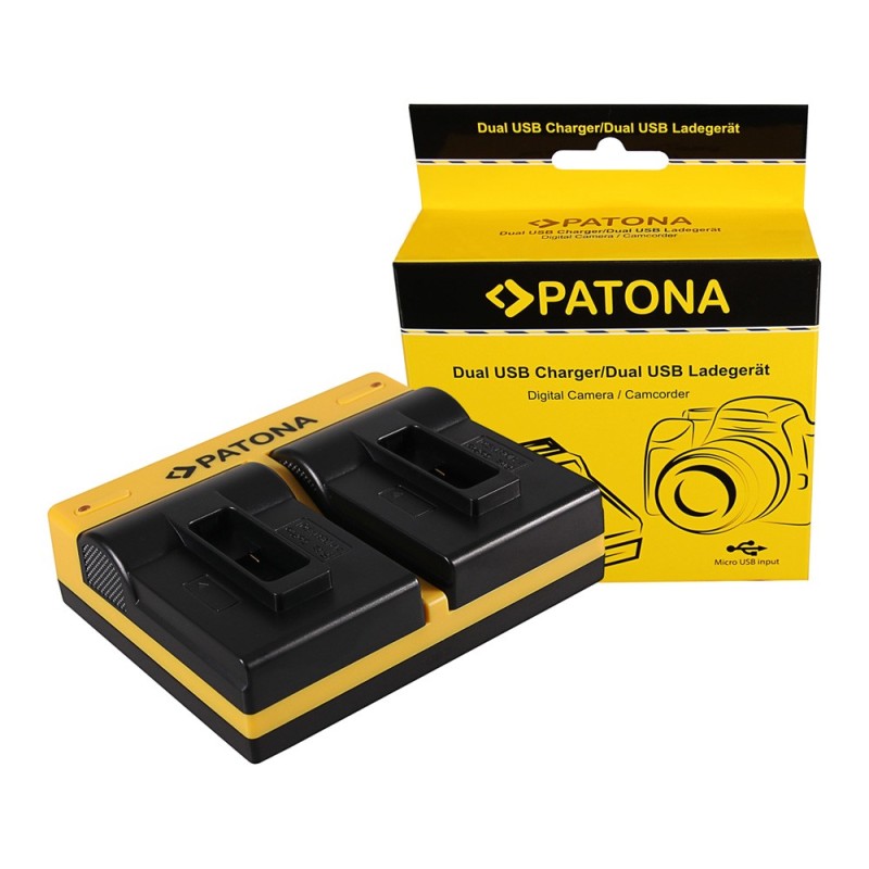 Ładowarka PATONA Dual USB do GoPro Hero 5 / Hero 6 / Hero 7 / Hero 8 – do akumulatorów AHDBT-501 / AHDBT-701 / AHDBT-801 Ładowarka PATONA Dual USB do GoPro Hero 5 / Hero 6 / Hero 7 / Hero 8 – do akumulatorów AHDBT-501 / AHDBT-701 / AHDBT-801