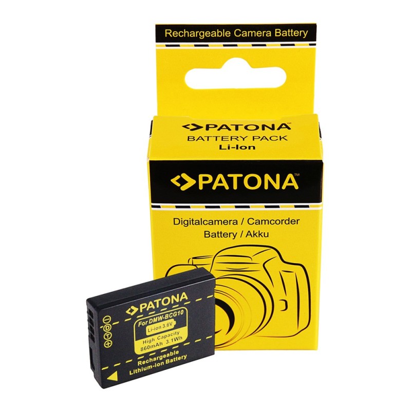 PATONA Akumulator DMW-BCG10E do Panasonic Lumix DMC-TZ6 TZ7 ZS1 ZS3