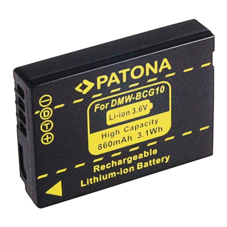 PATONA Akumulator DMW-BCG10E do Panasonic Lumix DMC-TZ6 TZ7 ZS1 ZS3