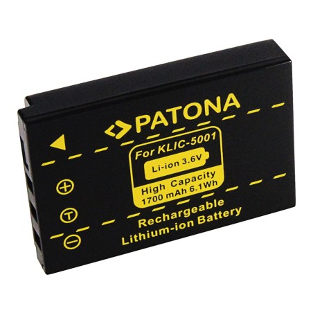 PATONA bateria do Kodak EasyShare Z730 DX7630 DX7590 Klic-5001