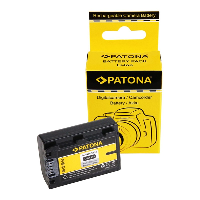 PATONA Bateria Sony NP-FH50 NP-FH60 NP-FH70 NP-FH100 Alpha A290 A390