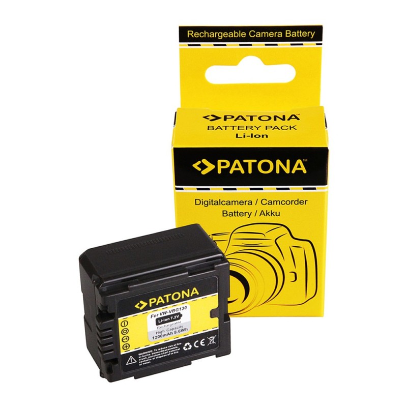 PATONA Bateria f. Panasonic VW-VBG130 kompatybilny z VW-VBG070 VW-VBG260