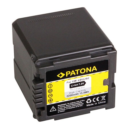PATONA Akumulator Panasonic VW-VBG260, VW-VBG070 / VW-VBG130 (100% dekodowany)