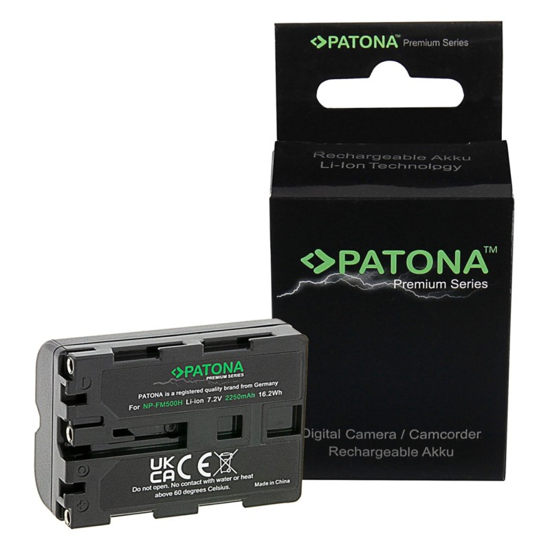 Bateria PATONA Premium do Sony NP-FM500H Alpha DSLR-A100 DSLR-A100H 57 65