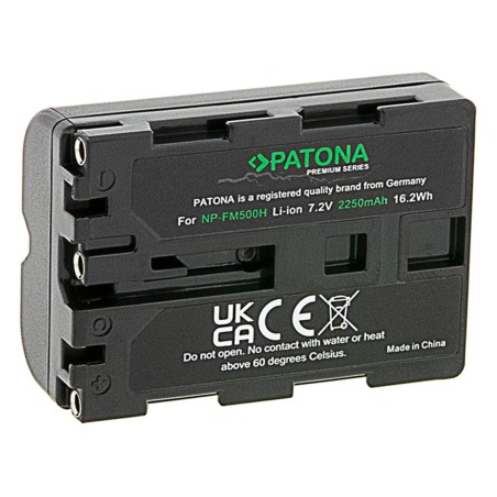 Bateria PATONA Premium do Sony NP-FM500H Alpha DSLR-A100 DSLR-A100H 57 65