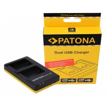 PATONA Ładowarka podwójna Dual Quick do Sony NP-FW50 (z kablem USB-C)