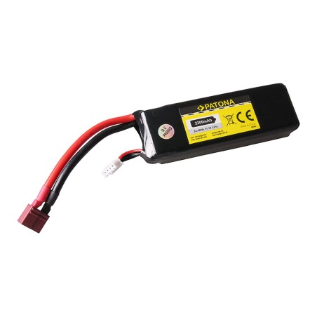 Bateria RC PATONA 11,1 V 2200 mAh Dean Li-Polymer dla Align T Rex 450, NIGHT VisionAi
