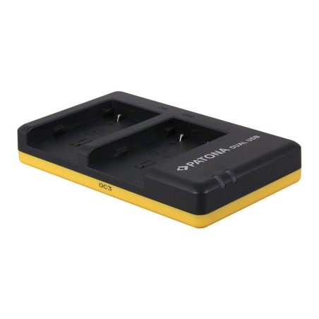 Podwójna szybka ładowarka PATONA do Canon NB2L, NB2LH, 2L12, 2L14 w komplecie. Kabel micro-USB