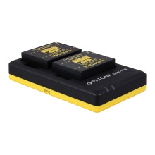Podwójna szybka ładowarka PATONA do f.FinePix X-Pro 1 HS30 EXR w komplecie. Kabel micro-USB