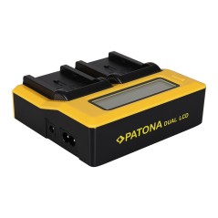 PATONA Podwójna ładowarka USB LCD do Canon NB-2L BP2L12 BP-2L12 BP2L14 BP-2L14