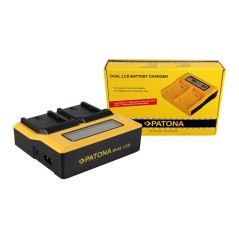 Podwójna ładowarka USB LCD PATONA do Canon BP508 BP-508 BP512 BP-512 BP522 BP-522