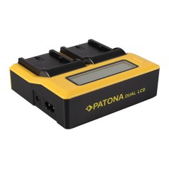 Podwójna ładowarka USB LCD PATONA do Canon BP508 BP-508 BP512 BP-512 BP522 BP-522