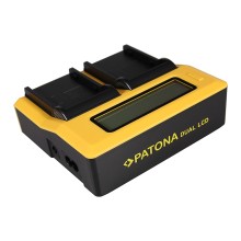 PATONA Podwójna ładowarka USB LCD do Canon BP911 BP-911 BP914 BP-914 BP915 BP-915