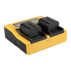 PATONA Podwójna ładowarka USB LCD do JVC BNVF707 BN-VF707 BNVF707U BN-VF707U