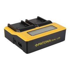 Ładowarka USB PATONA z podwójnym wyświetlaczem LCD do Sony NP-FP50 NP-FH50 70 100