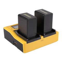 Ładowarka USB PATONA z podwójnym wyświetlaczem LCD do Sony NP-FP50 NP-FH50 70 100
