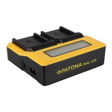 Ładowarka USB PATONA z podwójnym wyświetlaczem LCD do JVC BNV408 BN-V408 Ładowarka USB PATONA z podwójnym wyświetlaczem LCD do JVC BNV408 BN-V408