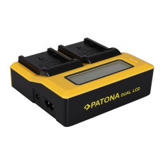 PATONA Podwójna ładowarka USB LCD do Panasonic DU14 VBG130K 260K VBG6