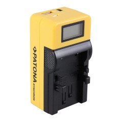 Ładowarka USB PATONA Synchron f. Canon NB1L NB-1L NB1LH z wyświetlaczem LCD