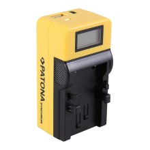 Ładowarka USB PATONA Synchron f. Canon NB1L NB-1L NB1LH z wyświetlaczem LCD