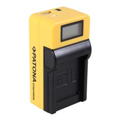 Ładowarka USB PATONA Synchron f. Canon NB4L NB-4L NB5L z wyświetlaczem LCD