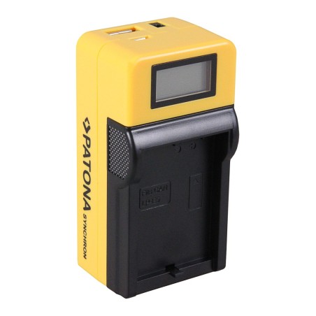 Ładowarka USB PATONA Synchron f. Canon LPE5 LP-E5 z wyświetlaczem LCD
