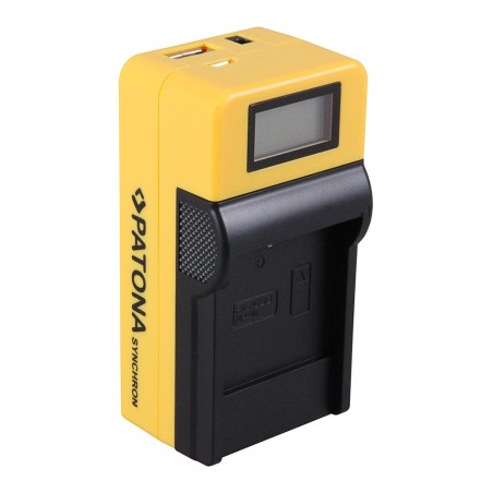 Ładowarka USB PATONA Synchron f. Casio NP40 NP-40 z wyświetlaczem LCD