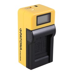 Ładowarka USB PATONA Synchron f. Nikon ENEL10 EN-EL10 z wyświetlaczem LCD