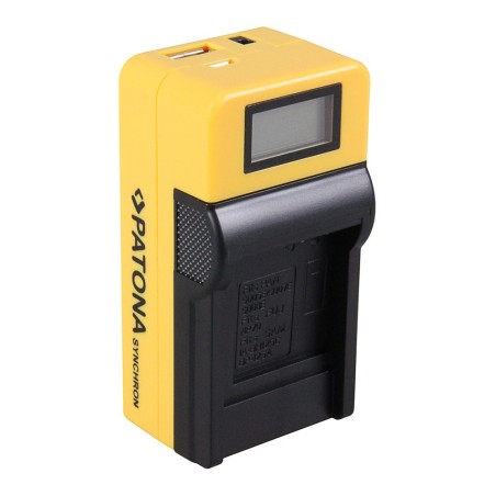 Ładowarka USB PATONA Synchron f. Casio NP70 NP-70 z wyświetlaczem LCD