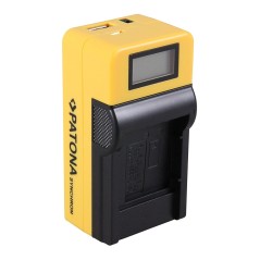 Ładowarka USB PATONA Synchron f. Casio NP150 NP-150 z wyświetlaczem LCD