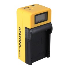 Ładowarka USB PATONA Synchron f. Canon LPE8 LP-E8 z wyświetlaczem LCD
