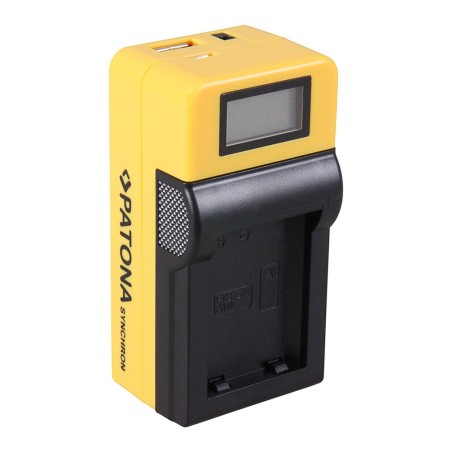 Ładowarka USB PATONA Synchron f. Sony NPFW50 NP-FW50 z wyświetlaczem LCD