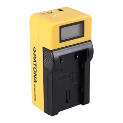 Ładowarka USB PATONA Synchron f. JVC BNVF808 BN-VF808 z wyświetlaczem LCD