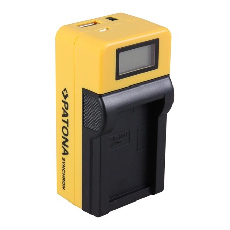 Ładowarka USB PATONA Synchron f. Konica Minolta NP200 z wyświetlaczem LCD
