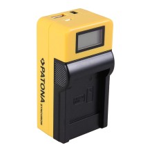 Ładowarka USB PATONA Synchron f. Canon NB8L NB-8L z wyświetlaczem LCD