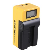 Ładowarka USB PATONA Synchron f. Canon NB9L NB-9L z wyświetlaczem LCD